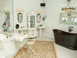luxury bathroom in shabby chic style
