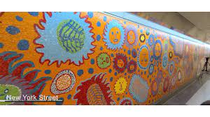 Yayoi Kusama & Kiki Smith's Mosaic Murals at Grand Central Madison NYC  January 25 2023 - YouTube
