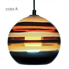 Modern Hand Painted Colorful Orb Glass