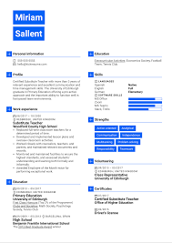 This sample art teacher resume establishes the job candidate as a successful educator who is passionate and innovative about delivering a professional and well written english teacher resume example that clearly articulates your expertise in teaching english to a diverse student group. Substitute Teacher Resume Sample Kickresume