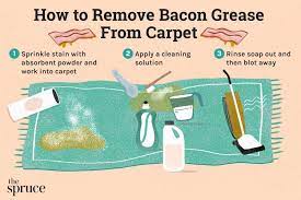 how to remove bacon grease from carpet