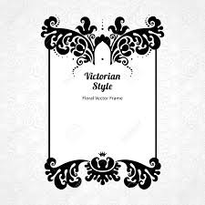 Vector Decorative Frame In Victorian Style Elegant Element For