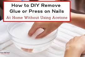 remove glue or press on nails