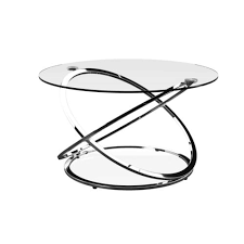 Monarch Clear Glass Round Coffee Table