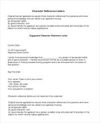 Character Reference Letter 6 Free Word Pdf Documents