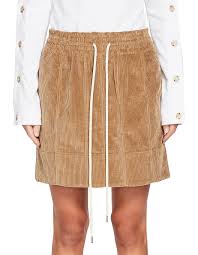 Cord Pull On Skirt