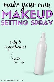 diy makeup setting spray flash s