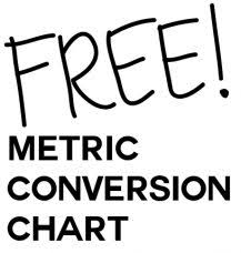 Fraction Decimal Metric Conversion Chart