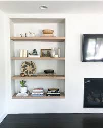 Recessed Shelves Display Living Room