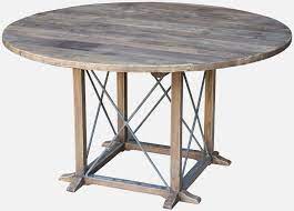 The client was searching for a single slab elm or ash dining table and we had the perfect slab in stock. Renton Industrial Reclaimed Elm Round Dining Table