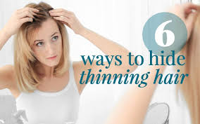 ways to hide thinning hair in women