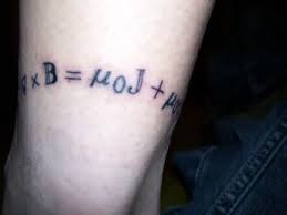 Maxwel Equation Tattoo On Bicep