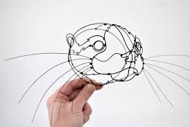 Wire Otter Wall Decoration Animal