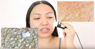 video showing makeup under a microscope