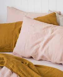 bed linens luxury mustard bedding