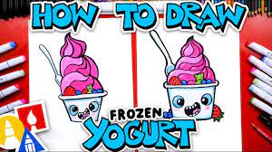 how to draw funny frozen yogurt you