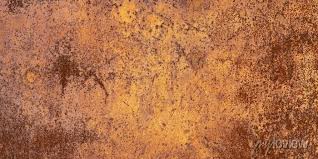 Panoramic Corroded Metal Rusty Wall