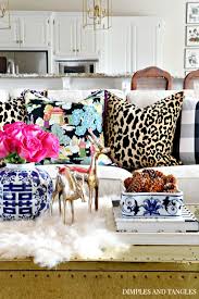 fall living room decor leopard home