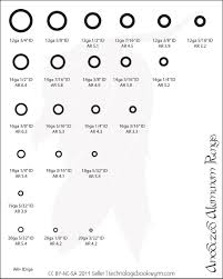 Jump Ring Size Chart By Technologicbookwyrm Deviantart Com