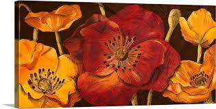 Dazzling Poppies I Wall Art Canvas