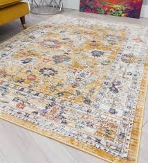 old gold vine style rugs faded big