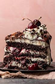 Two Layer Black Forest Cake gambar png