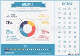 Lifestyle Infographic Template Elements And Icons