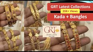 grt gold bangle collections with weight