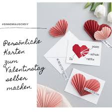 Weitere ideen zu valentinstag, diy valentinstag für ihn, valentinstag geschenk für ihn. Diy Romantische Valentinstags Karten Selber Machen Anleitung Fur Einfache Papierherzen
