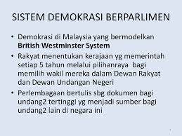 Sistem demokrasi parlementer diberlakukan setelah jatuhnya kabinet presidensial pertama pada 14 november 1945. Sistem Pentadbiran Negara Ppt Download