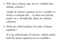 linear equtions in two variables