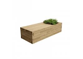 Contemporary Timber Planter Bench 1