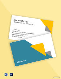 free cleaning services business card