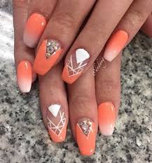 Aycrlic nails pink nails cute nails pretty nails coffin nails peach nails simple acrylic nails fall 37+ fab nail art designs for all of the manicure inspiration you need. 35 Hot Peach Nail Designs For A Trendy Look In 2021