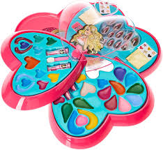 barbie makeup box 4 levels heart shape
