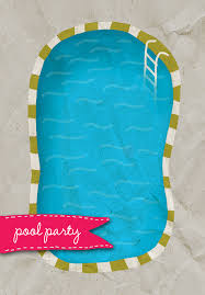 A Pool Free Printable Summer Party Invitation Template Greetings