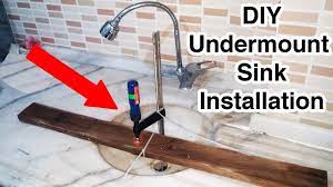how to install an undermount sink that