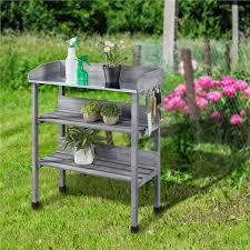 Yaheetech Outdoor Wooden Potting Bench