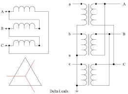 transformer connections phase shift