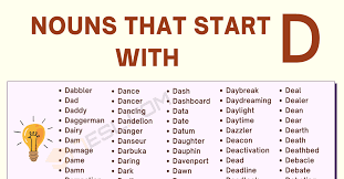 600 nouns that start with d in english