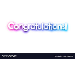 Purple Congratulations Sign On White Background Vector Image