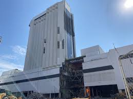 The trump plaza implosion is scheduled for 9 a.m. The Slow Dismantling Of The Old Trump Plaza Casino In Atlantic City Has Begun