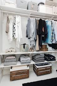 A wooden shelf on a clothes hanger and clothespins to hold your scarves and shawls. 16 Innovative Wardrobe Solutions Ideas Open Closet Home Closet Bedroom