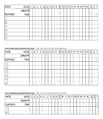 Golf Scorecard Template Excel Stingerworld Co