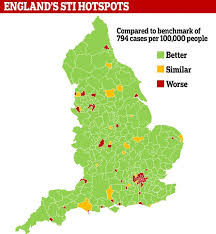 Map Reveals Areas In England You Are Most Likely To Pick Up