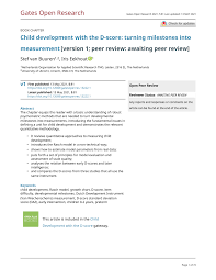 pdf child development with the d score