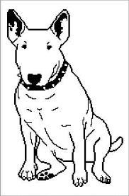 Free coloring pages featuring all of your favorite dog breeds! Pin By Maja Pasternak On Clip Art Printables Templates Bull Terrier Bull Terrier Art Dog Cards