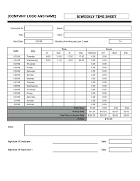 Excel Hourly Template Templates Timesheet Weekly Employee