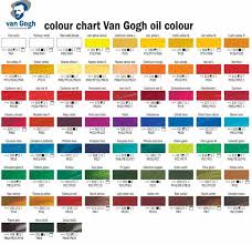 Colour Chart Van Gogh Oil Colour Renk