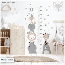 Wall Height Chart Woodland Wall Decal